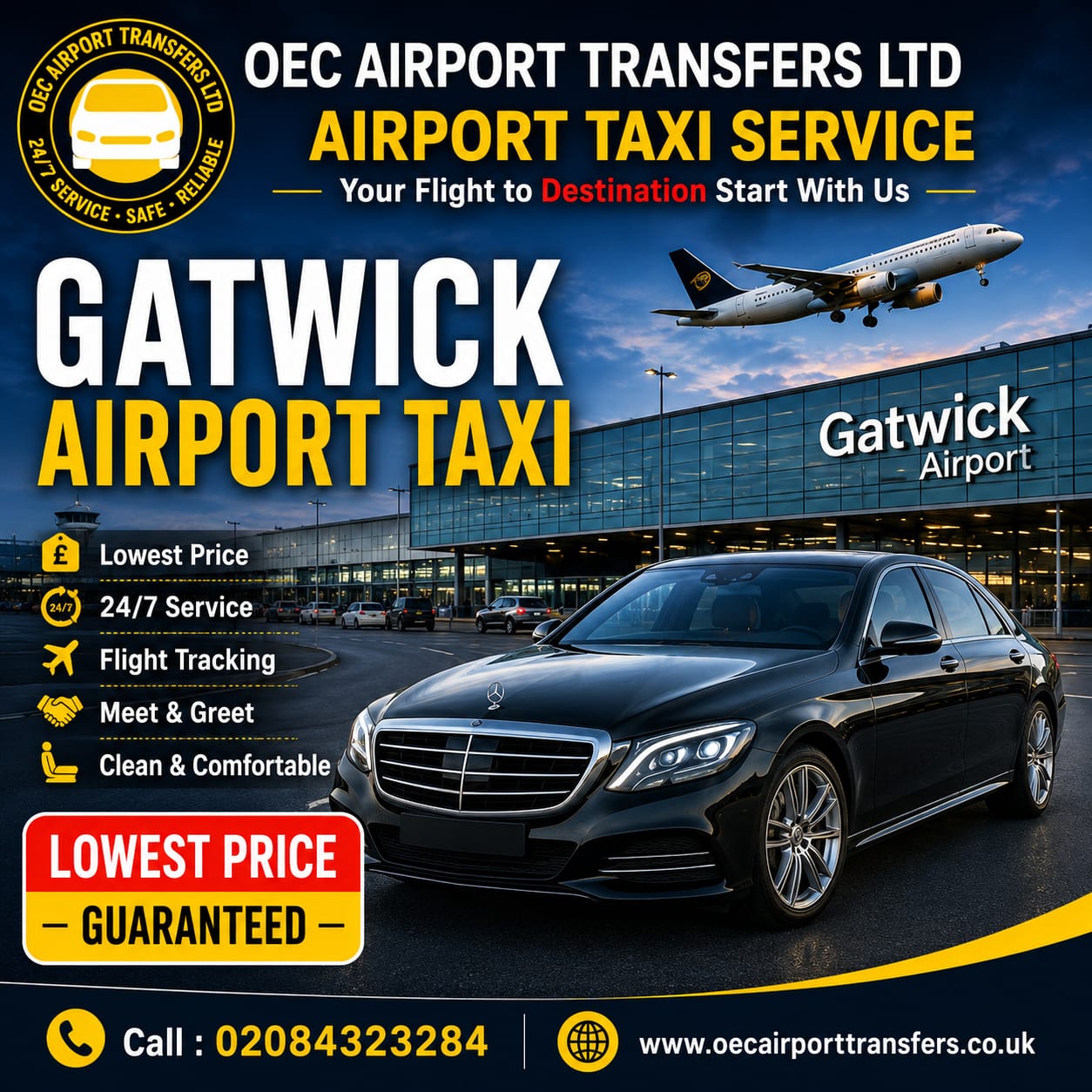 gatwick airport taxi transfers in the UK