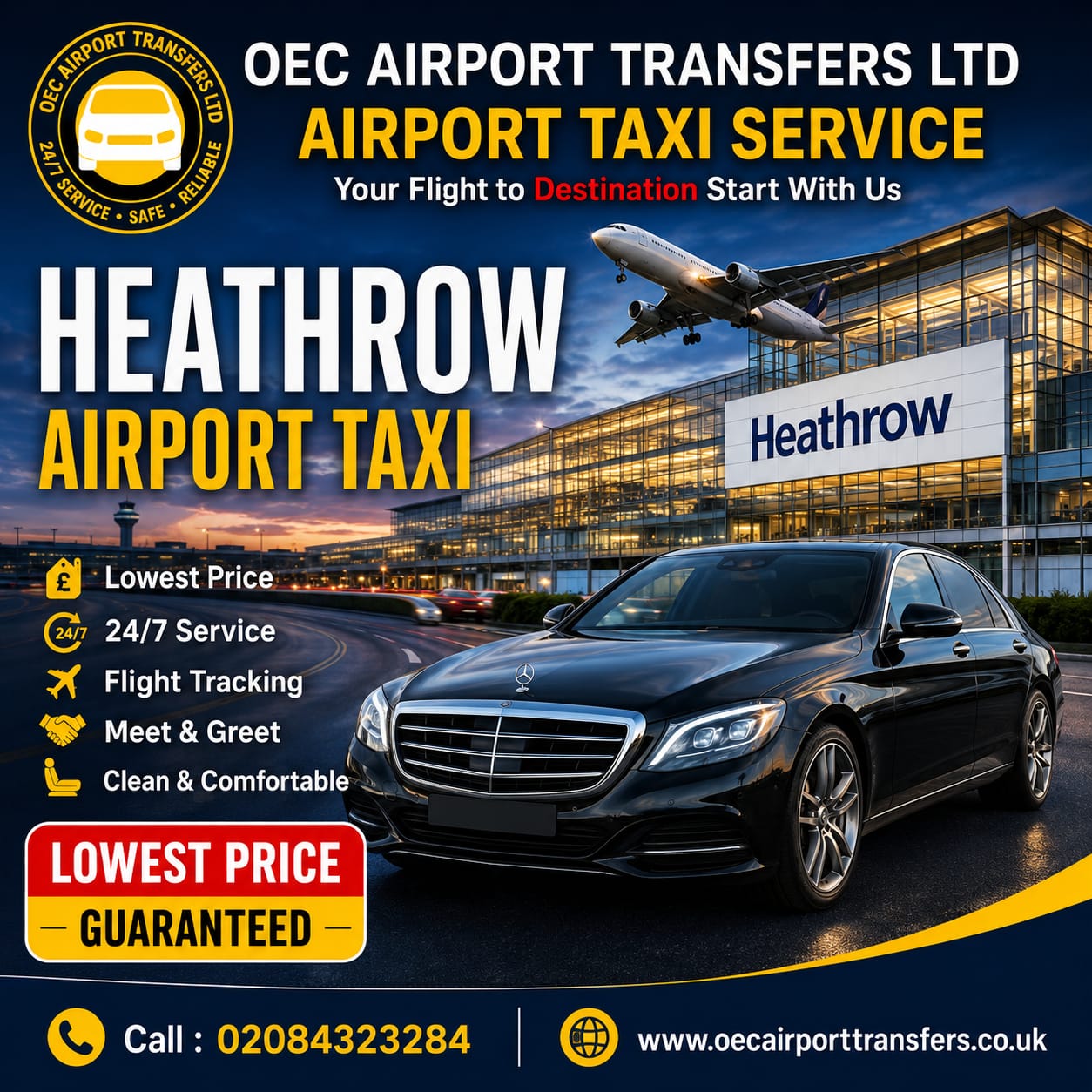 Heathrow airport taxi transfers in the UK