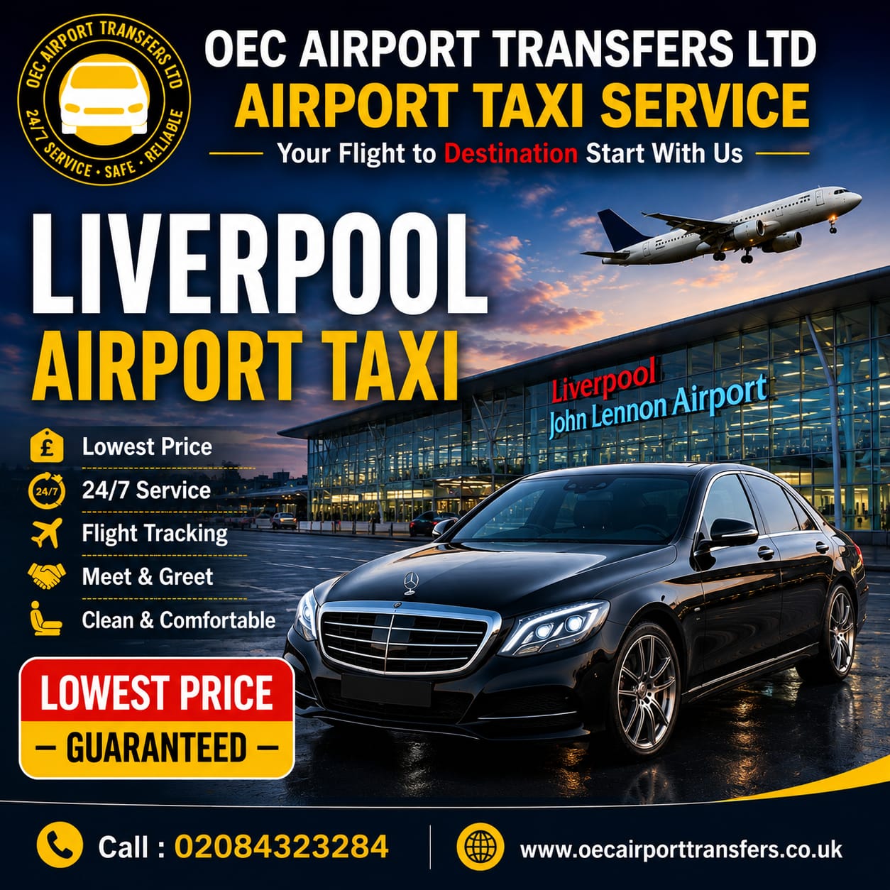 Liverpool airport taxi transfers in the UK